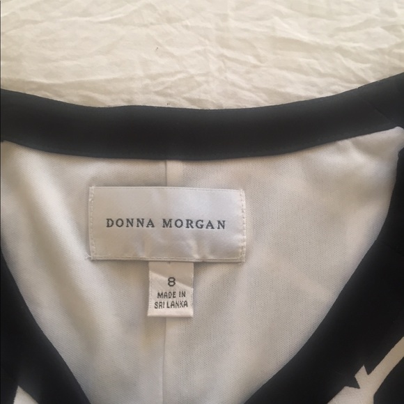 Donna Morgan knit black/white dress,size 8 - Picture 4 of 5